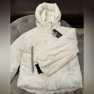 Brand new white, silver Adidas Terrex MYSHELTER puffer jacket